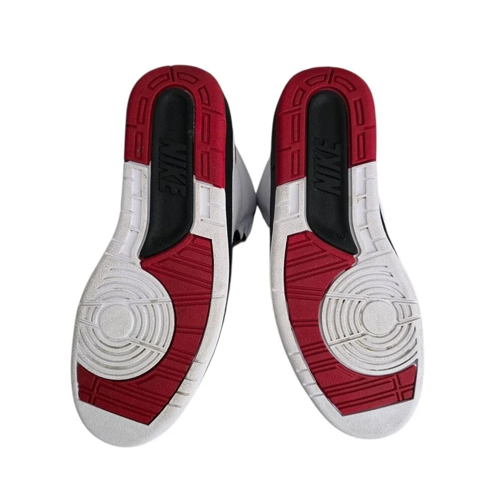 Air Jordan 2 Retro OG Chicago Sneakers Mens Size 9.5 White Red Black DX2454-106